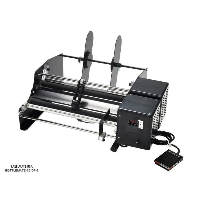 Labelmate Automatic Bottle/Jar Label Applicator, 15" wide. 2 labels per bottle - BOTTLEMATE-1510P-2-Applicators-BeastBranding