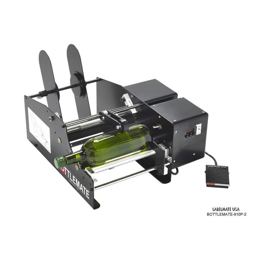 Labelmate Automatic Bottle/Jar Label Applicator, 9" wide - BOTTLEMATE-910P-2-Applicators-BeastBranding