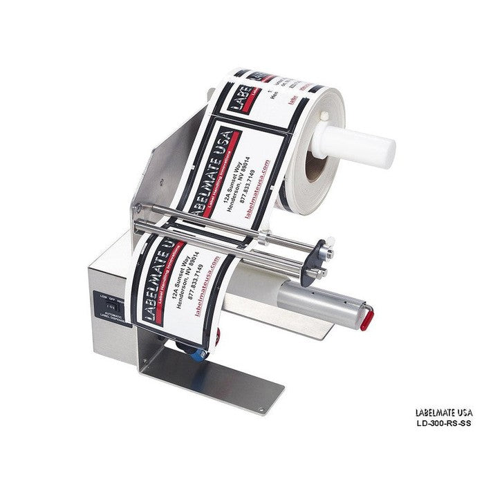 Labelmate Automatic Label Dispenser for transparent & opaque labels up to 8.5” wide LD-300-U-SS-Dispensers-BeastBranding