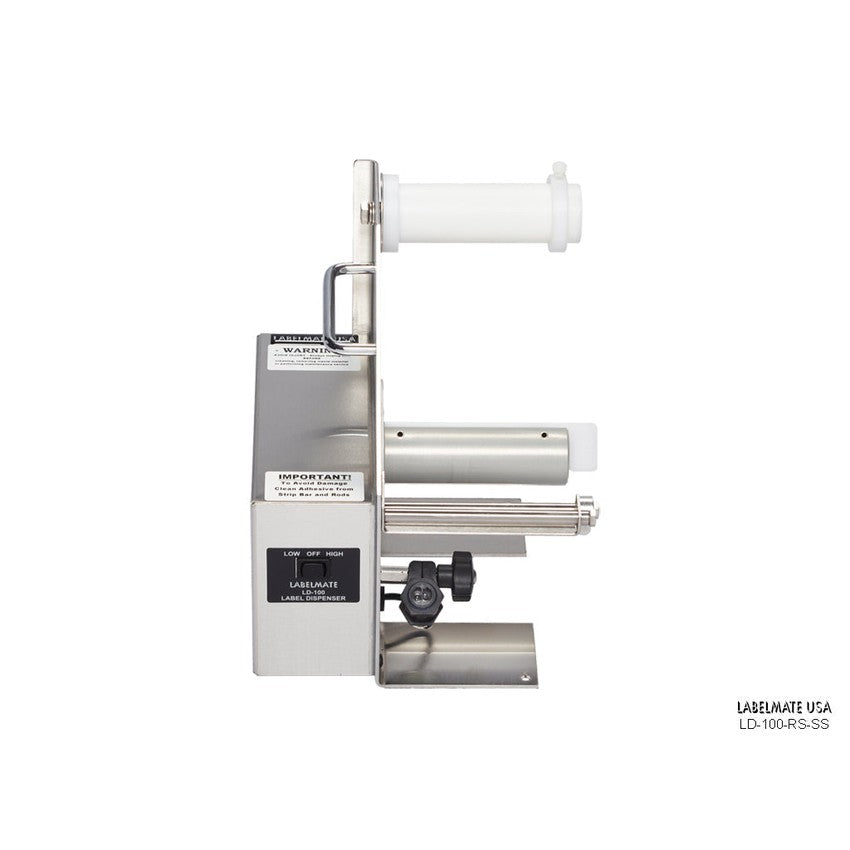 Labelmate Automatic Stainless Steel Label Dispenser for opaque labels up to 4.5” wide LD-100-RS-SS-Dispensers-BeastBranding