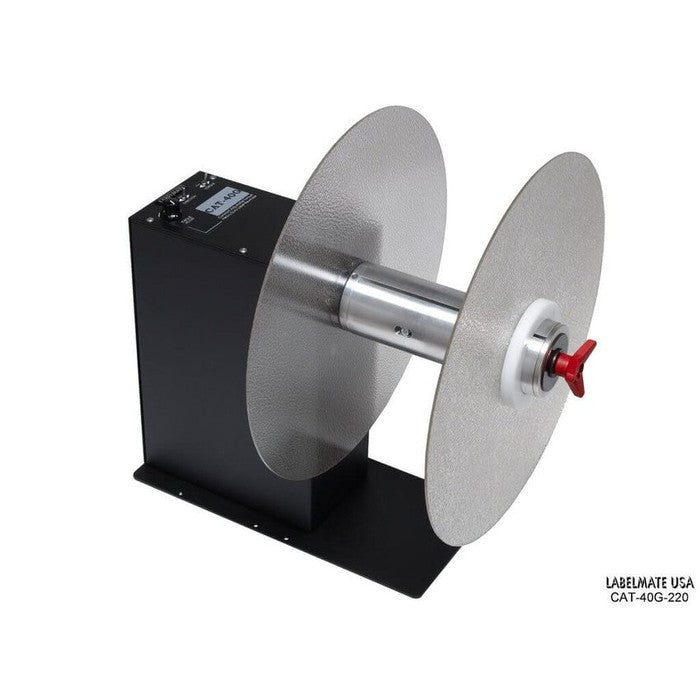 Labelmate High Torque Rewinder for media up to 8.5" wide, and roll diameters up to 16" CAT-40G-220-Rewinders-BeastBranding