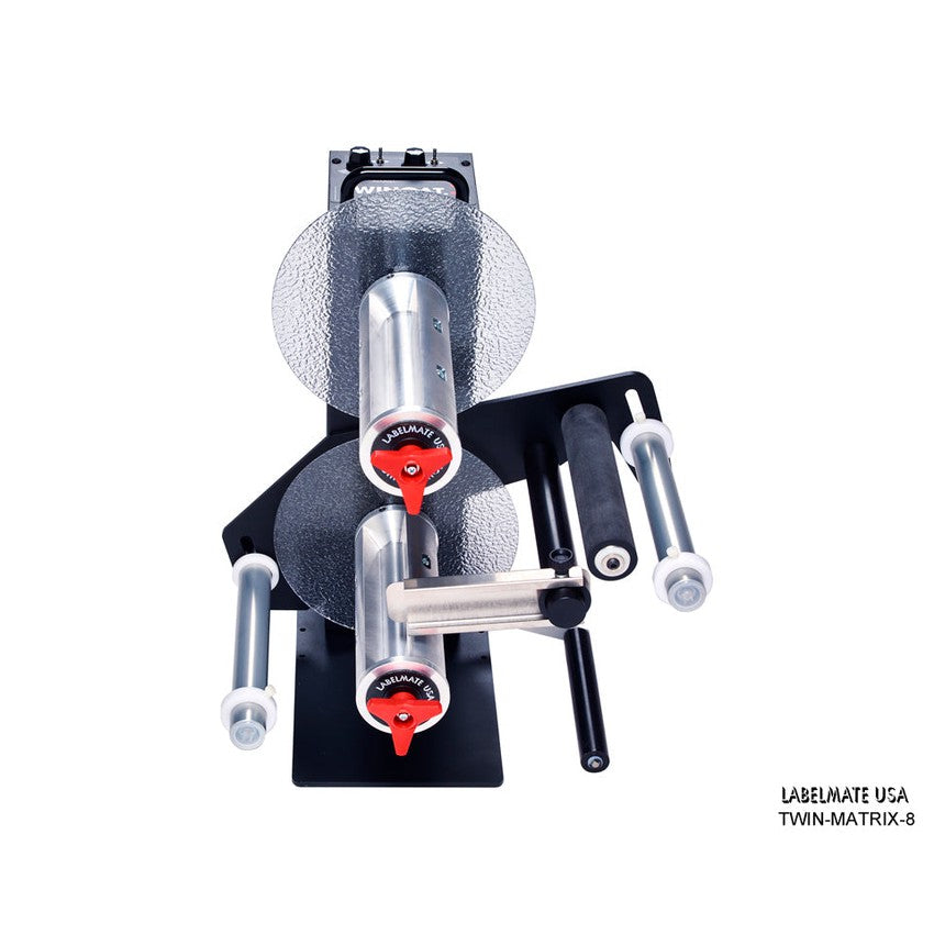 Labelmate In-Line Matrix Removal Rewinder. Media up to 8.5" wide TWIN-MATRIX-8-Matrix Removal Systems-BeastBranding