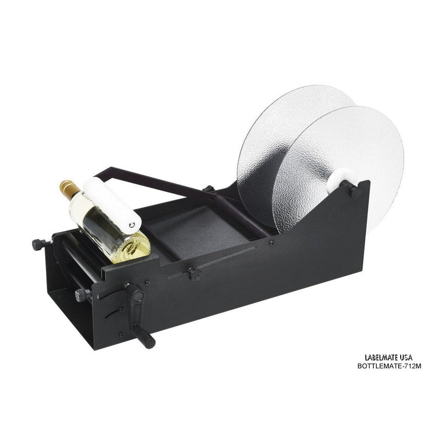 Labelmate Manual Bottle/Jar Label Applicator, 7" wide. 1 label per bottle - BOTTLEMATE-712M-Applicators