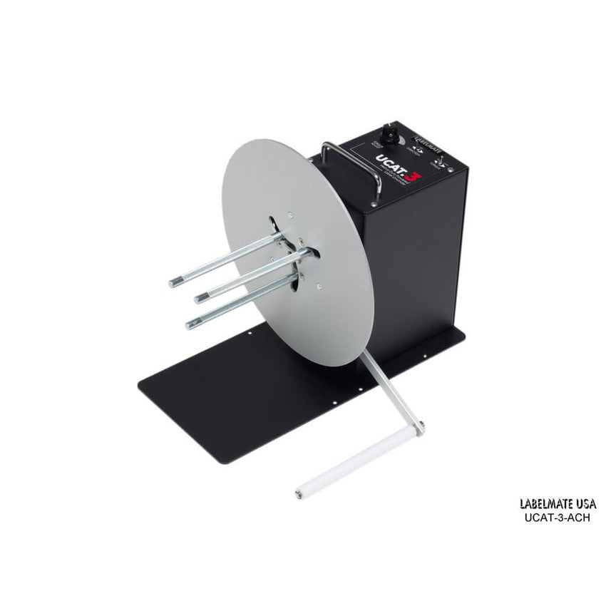 Labelmate Powered Label Unwinder with Adjustable Core-Holder for labels up to 6.5” wide UCAT-3-ACH-Unwinders-BeastBranding