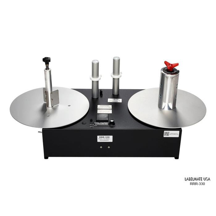 Labelmate Reel-to-Reel Rewinder, for media up to 6.5" wide and roll diameters up to 13" RRR-330-Rewinders-BeastBranding