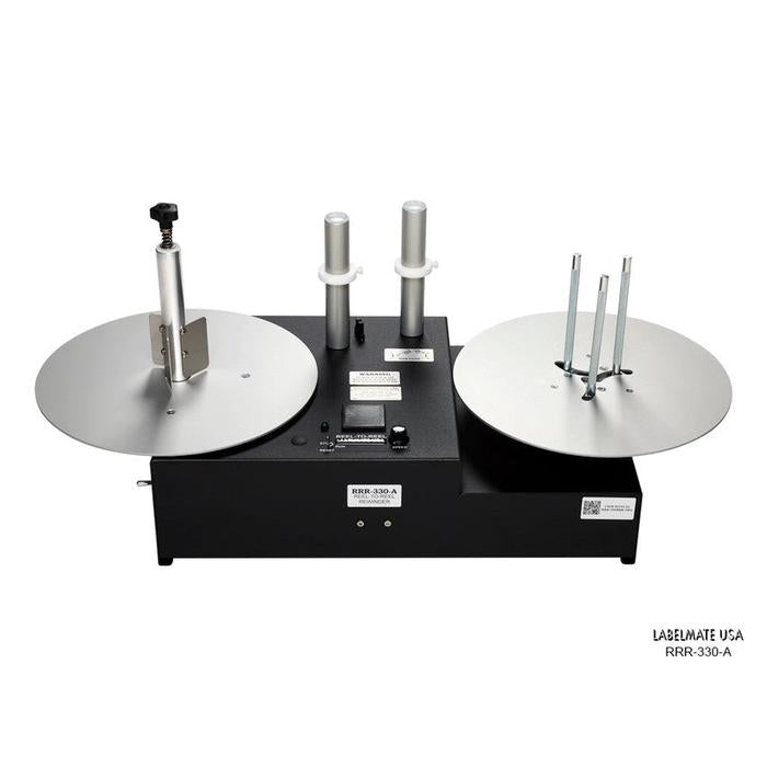 Labelmate Reel-to-Reel Rewinder with Adjustable Core Holder, for media up to 6.5" wide and roll diameters up to 13" RRR-330-A-Rewinders-BeastBranding