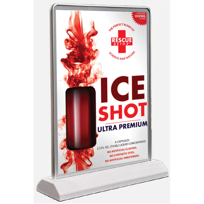 LED 6 1/4" x 9 1/2" Double Sided Rechargeable Table Top Display with Removable Printed Inserts-Custom Print Marketing Material-BeastBranding