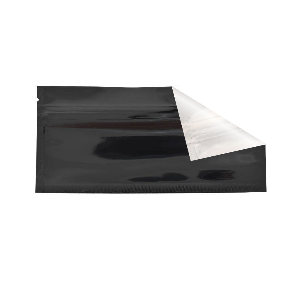 Mylar Bag Pouch 6" x 2.75" Clear/Black Preroll - (500 to 10,000 Count)-Mylar Smell Proof Bags-BeastBranding