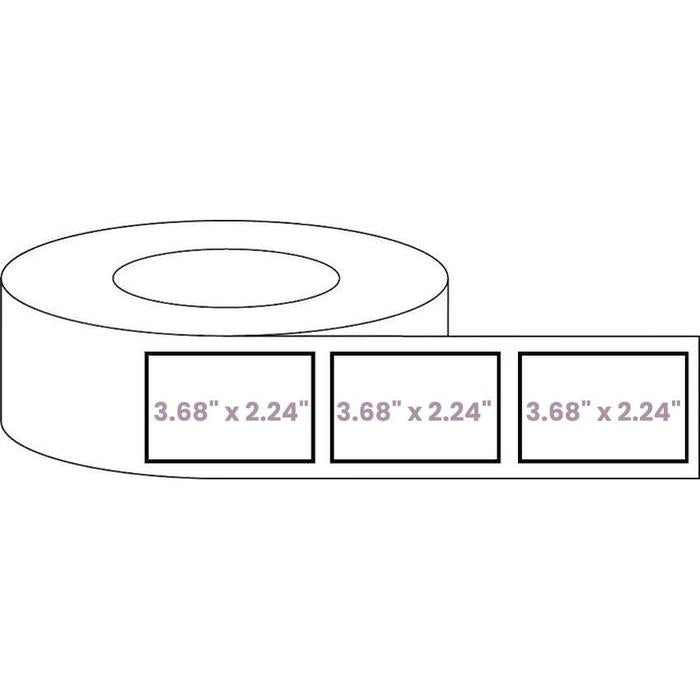 Rectangle - Blank Roll White Gloss Premium BOPP Labels (Various Sizes)-Prescription Labels & State Compliant Labels-BeastBranding