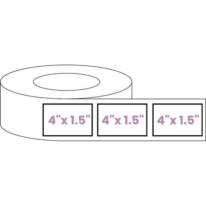 Rectangle - Blank Roll White Gloss Premium BOPP Labels (Various Sizes)-Prescription Labels & State Compliant Labels-BeastBranding