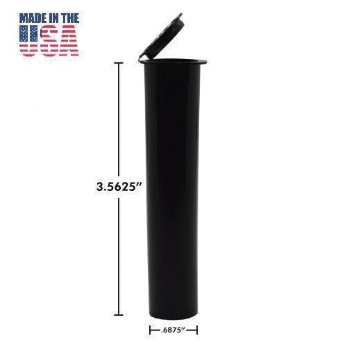 SAMPLE of 90mm Blunt Tube | Cartridge Tube - Made in USA - Opaque Black (1 Count SAMPLE)-Joint Tubes & Blunt Tubes-BeastBranding