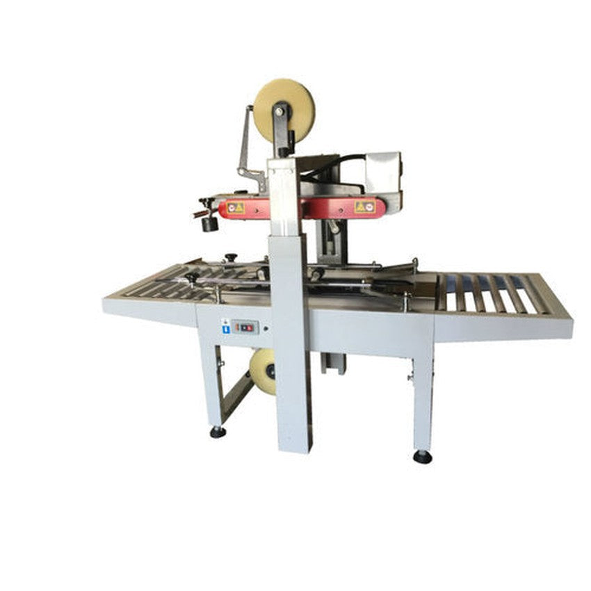 Sealer Sales Semi-Automatic Uniform Carton Sealer With Top And Bottom Drive Belts - (1 Count)-Processing and Handling Supplies-BeastBranding