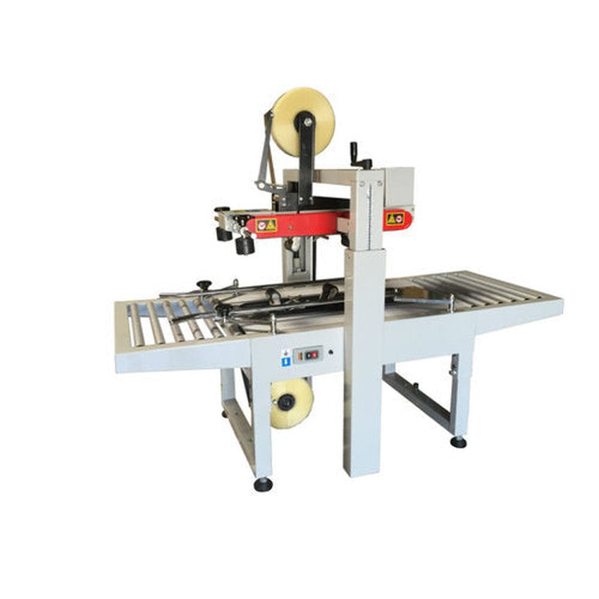 Sealer Sales Semi-Automatic Uniform Carton Sealer With Top And Bottom Drive Belts - (1 Count)-Processing and Handling Supplies-BeastBranding