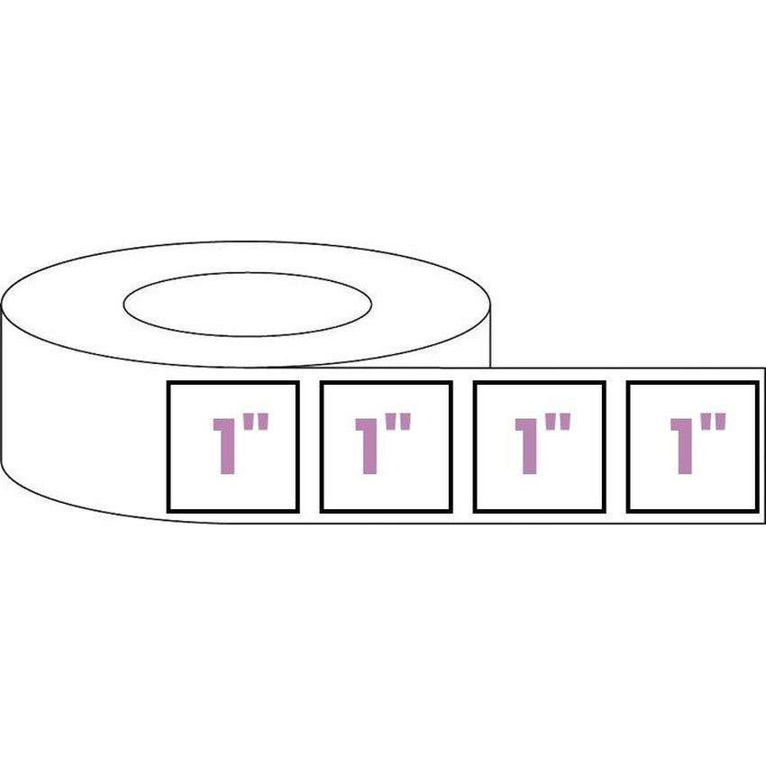 Square - Blank Roll White Gloss Premium BOPP Labels (Various Sizes)-Prescription Labels & State Compliant Labels-BeastBranding