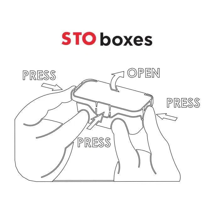 STO Cube Pop Top Vial - 55 Dram - Recyclable - Child Resistant CR - Various Colors (432 Count)-Pop Top Vials-BeastBranding