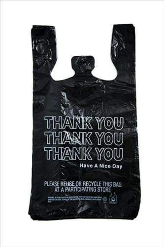 Thank You Bags - Black/Gold - 1/6 - (500 - 10,000 Count)-Pharmacy Bags & Exit Bags-BeastBranding