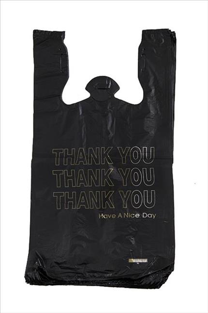 Thank You Bags - Black/Gold - 1/6 - (500 - 10,000 Count)-Pharmacy Bags & Exit Bags-BeastBranding