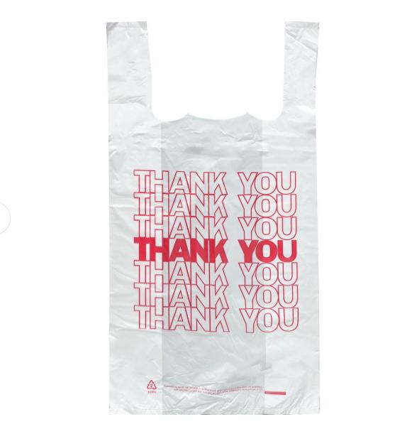Thank You Bags - White - 1/6 (500 - 10,000 Count)-Pharmacy Bags & Exit Bags-BeastBranding