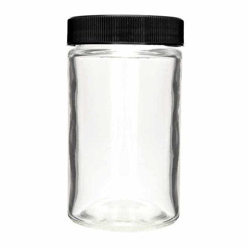 10oz Glass Jar With Lid - Available In Black Or White Lid - (36 Count)-Glass Jars-BeastBranding