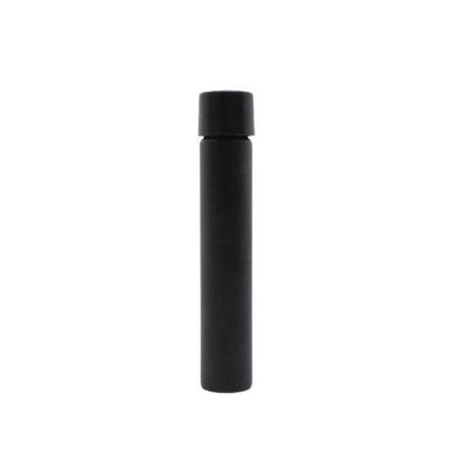 116mm Opaque Matte Black Glass Blunt Tube w/ Plastic Black Child Resistant Cap NOT ON TUBE - (100 - 45,000 Count)-Joint Tubes & Blunt Tubes-BeastBranding