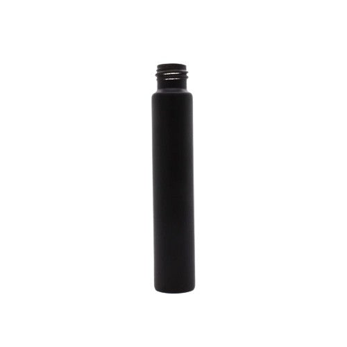 116mm Opaque Matte Black Glass Tube w/ Plastic Black Child Resistant Cap - (100 - 45,000 Count)-Tubes-BeastBranding