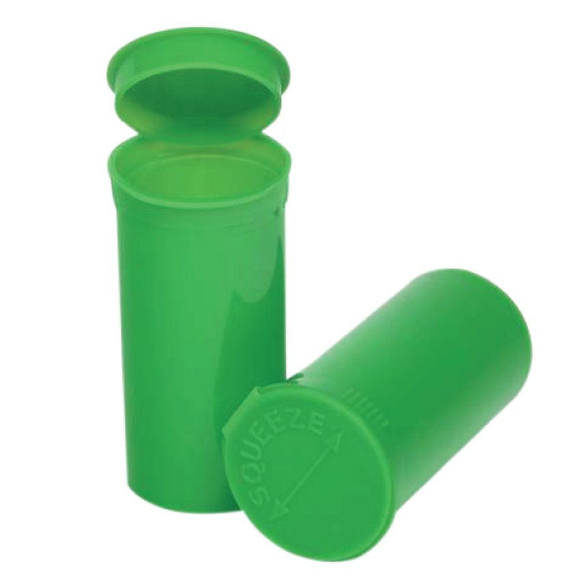 13 Dram Pop Top Vial - 1 Gram - Green - (315 Count)-Pop Top Vials