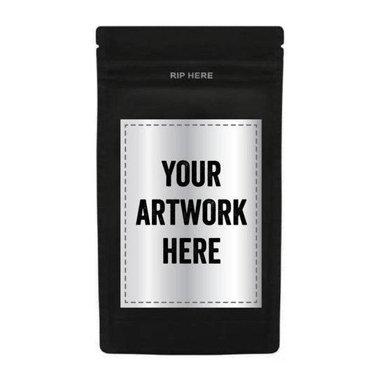 1/4 Oz Grip N Pull Child Resistant Mylar Bag With Labels & Application-Mylar Smell Proof Bags-BeastBranding