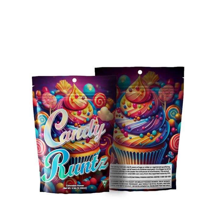 1/8 Oz Pre-Designed Strain Bag Candy Runtz Mylar Bag 3.5g-Mylar Smell Proof Bags-BeastBranding