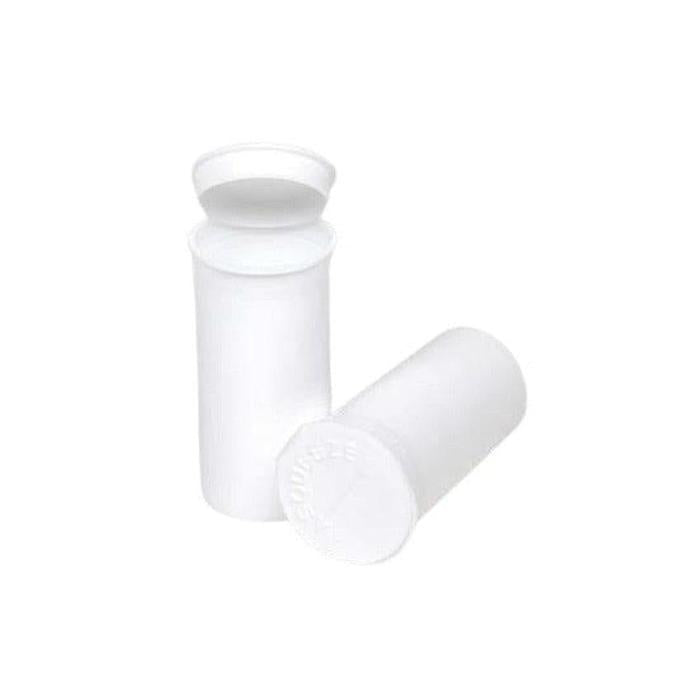 19 Dram Pop Top Vial - 1/8 Oz - White - (225 Count)-Pop Top Vials-BeastBranding