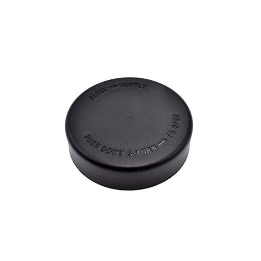 2oz Clear Glass Jar - Black Child Resistant Lids - (200 Count Per Case)-Glass Jars-BeastBranding