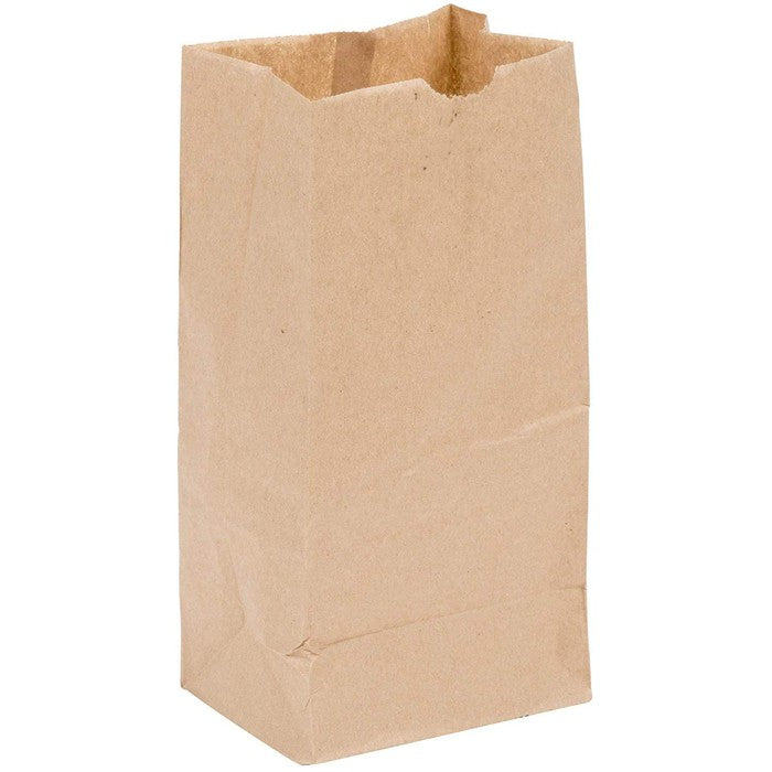 #3 Brown Paper Bag - 3 Pound - (500 - 10,000 Count)-Paper Bags & Plastic Bags-BeastBranding