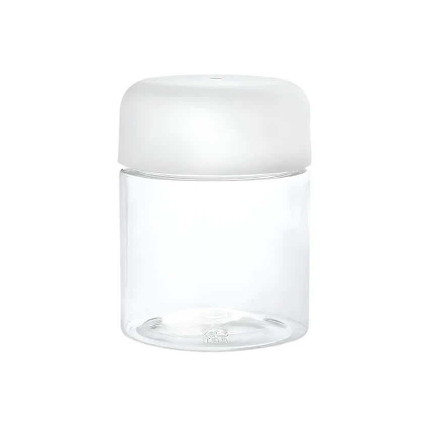 4oz Plastic Jar With Child Resistant Top - Clear Jar with Black or White Lid (100 - 9,000 Count)-Glass Jars