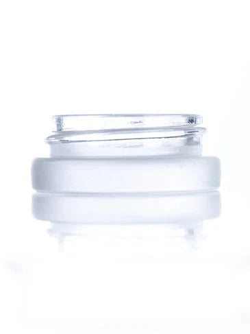 5 mL Frosted Opaque White Glass Concentrate Container With White Cap - (126-10,080 Count)-Concentrate Containers and Accessories-BeastBranding