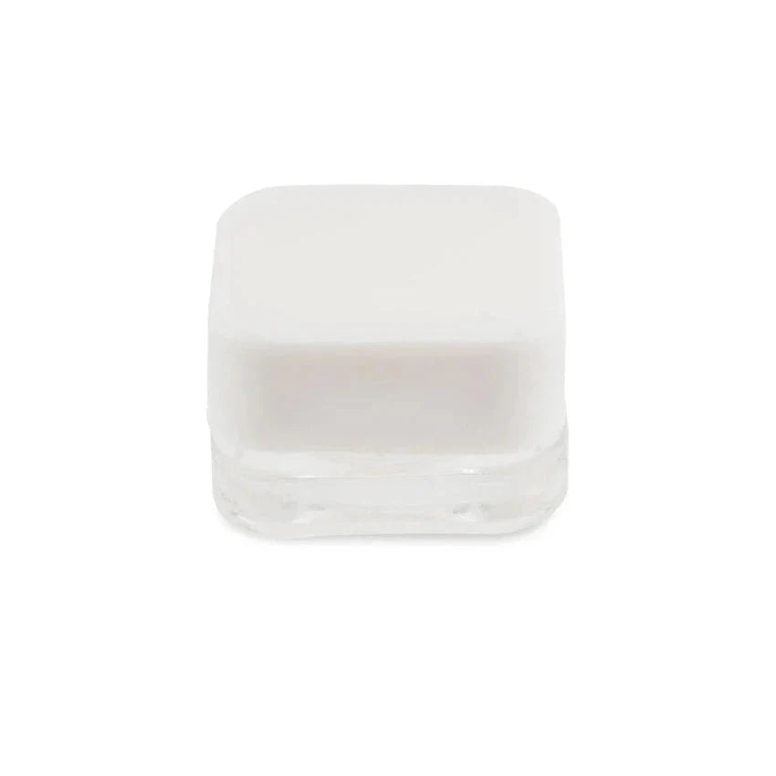 5ml Square Clear Square Glass Jar With White Lid - (250 Count)-Concentrate Containers and Accessories-BeastBranding