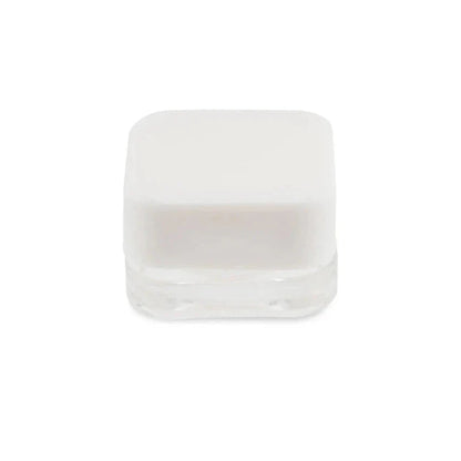 5ml Square Clear Square Glass Jar With White Lid - (250 Count)-Concentrate Containers and Accessories-BeastBranding