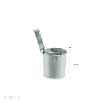 6 Dram Pop Top Vial - Silver - (600 Count)-Pop Top Vials-BeastBranding