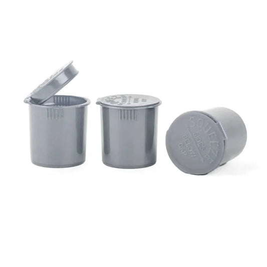6 Dram Pop Top Vial - Silver - (600 Count)-Pop Top Vials-BeastBranding