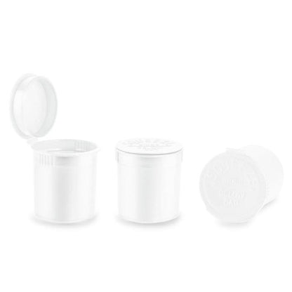 6 Dram Pop Top Vial - White - (600 Count)-Pop Top Vials-BeastBranding
