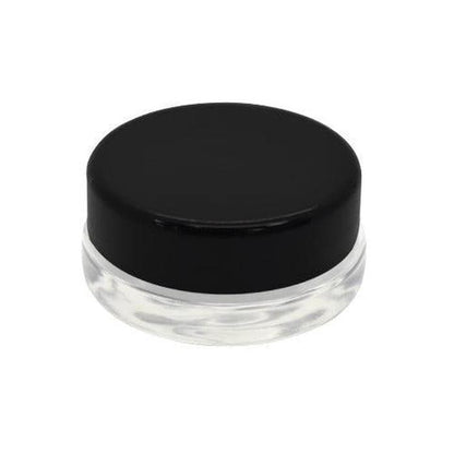 7ml Clear Glass Concentrate Container - Black or White Cap (450 Count)-Concentrate Containers and Accessories-BeastBranding
