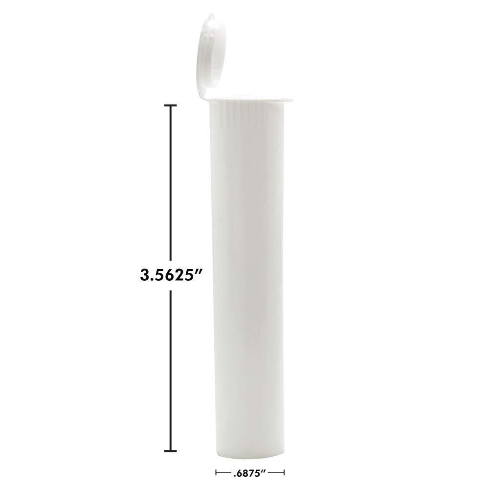 90mm Joint Tube | Cartridge Tube - Opaque White-Joint Tubes & Blunt Tubes