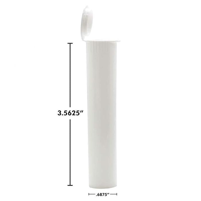 90mm Joint Tube | Cartridge Tube - Opaque White-Joint Tubes & Blunt Tubes-BeastBranding