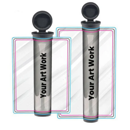 90mm or 116mm Joint Tube with Label Applied-Custom Print Stickers