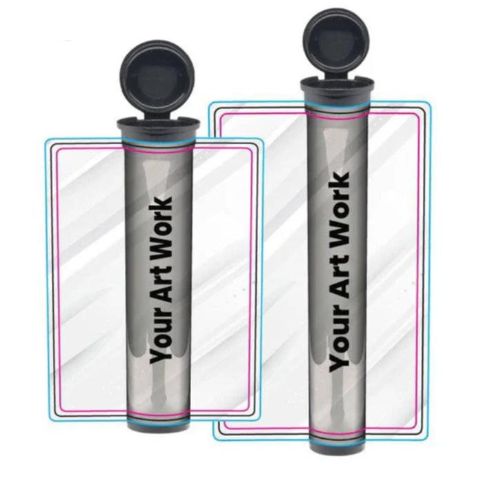 90mm or 116mm Joint Tubes with Label Application – Pre-Roll Packaging-Custom Print Stickers-BeastBranding