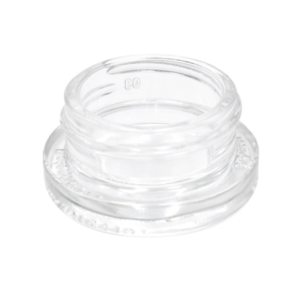 9ml Glass Low-Profile Container - Child Resistant - Black or White Cap (320CT or 360CT)-Low Profile Jars-BeastBranding