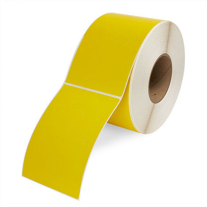 BB Thermal Transfer Labels - 4" x 3" - 3" Core - Various Colors - 1950 Labels/ Roll (4 Rolls)-Stock Labels