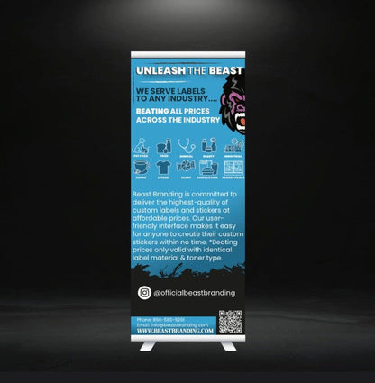 Beast Branding CUSTOM PRINTED Retractable Banner-Custom Print Marketing Material-BeastBranding