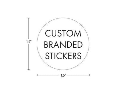 Beast Branding CUSTOM PRINTED STICKERS - 1.5" Circle for Concentrate Container or Flower Jar-Custom Print Stickers-BeastBranding