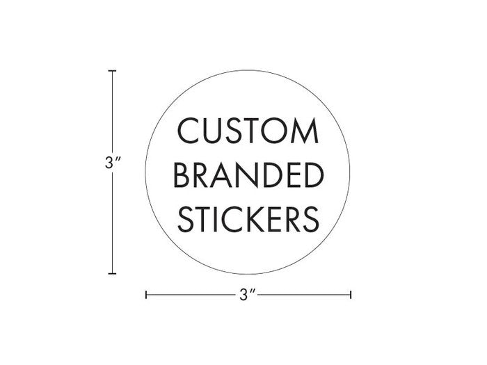 Beast Branding CUSTOM PRINTED STICKERS - 3" Circle for 1/8 Oz, 1/4 Oz, Gram Mylar Pouch Bag-Custom Print Labels-BeastBranding