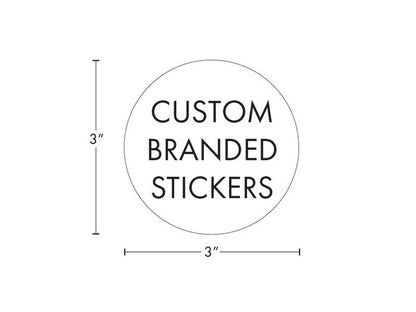 Beast Branding CUSTOM PRINTED STICKERS - 3" Circle for 1/8 Oz, 1/4 Oz, Gram Mylar Pouch Bag-Custom Print Labels-BeastBranding