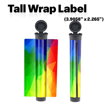 Black 116mm Blunt Tube, with Printed Sticker and Application of sticker!-Custom Print Stickers-BeastBranding